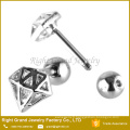 Chirurgical modèle acier CZ Gem Diamond Boucles d’oreille Cartilage Barbell